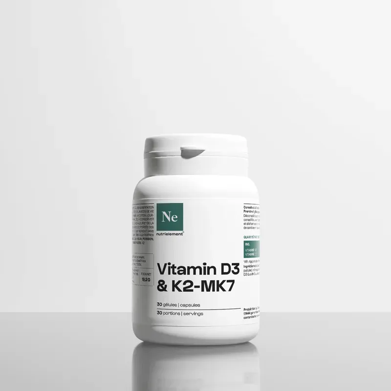 Pot de Vitamine D3+K2 Nutrimuscle
