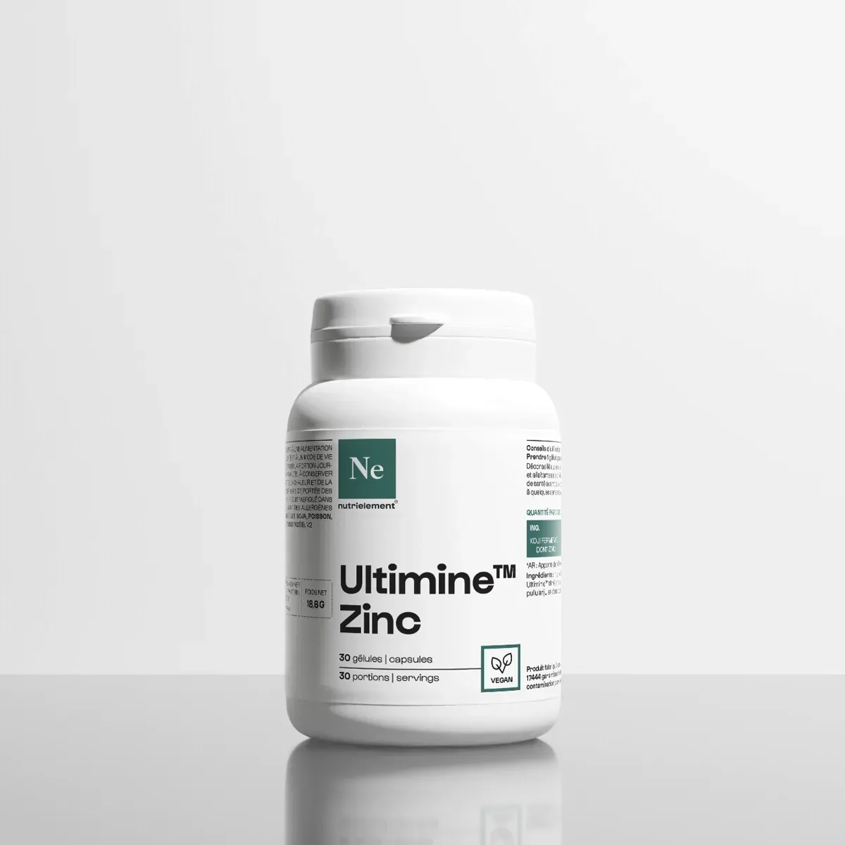 Flacon de Zinc Bisglycinate Nutrimuscle