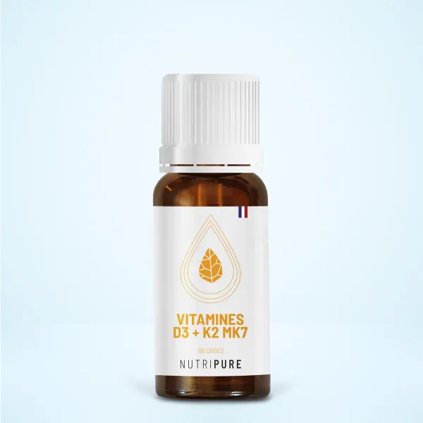 Flacon de Vitamine D3+K2 Nutripure